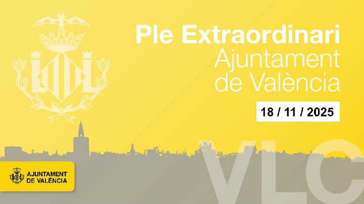 Ple Extraordinari de l'Ajuntament de Valéncia 18 de novembre 2025.
181125-173906.