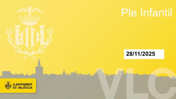 Ple Extraordinari 28 novembre 2025 de Xiquets i Xiquetes de la Setmana Internacional Ciutat Educador.
281125-120930.