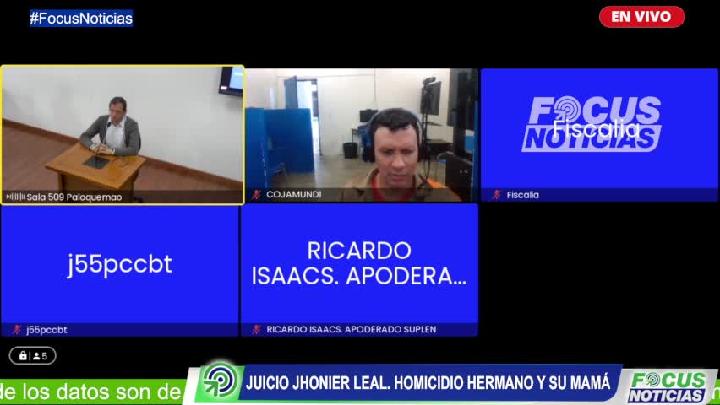 En Vivo. Audiencia Juicio JHONIER LEAL HOMICIDIO Hermano MAURICIO LEAL y MAMÁ. Día 3 Parte 3 #Focus