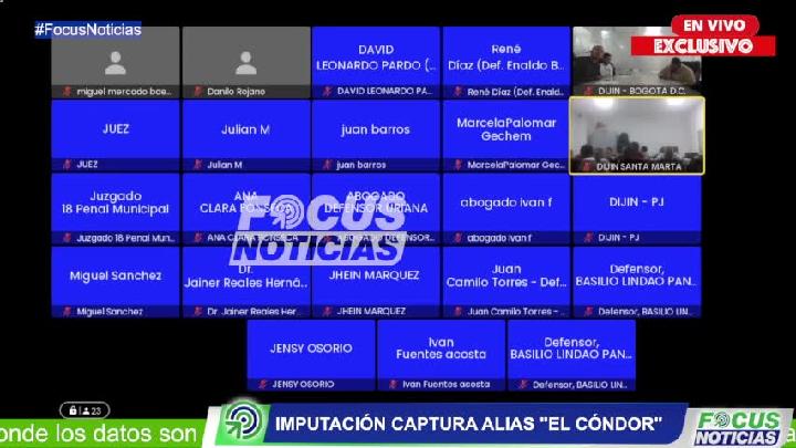 En vivo | Audiencia IMPUTACIÓN Alias 