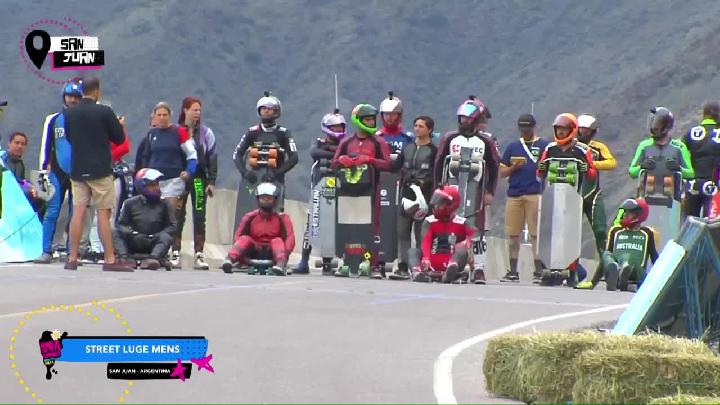 Skateboading Downhill - Street Luge Quarter Finals