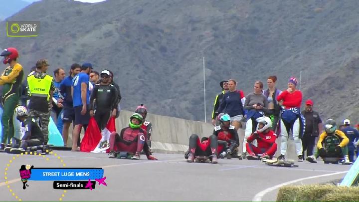 Skateboarding Downhill - Street Luge Semi Finals