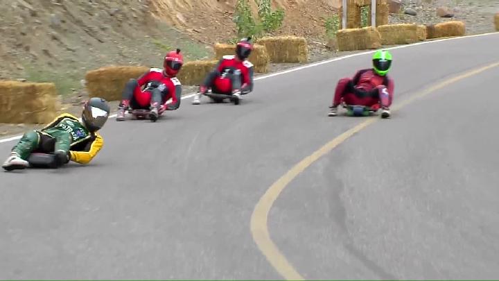 Skateboarding Downhill - Street Luge Consolation Finals