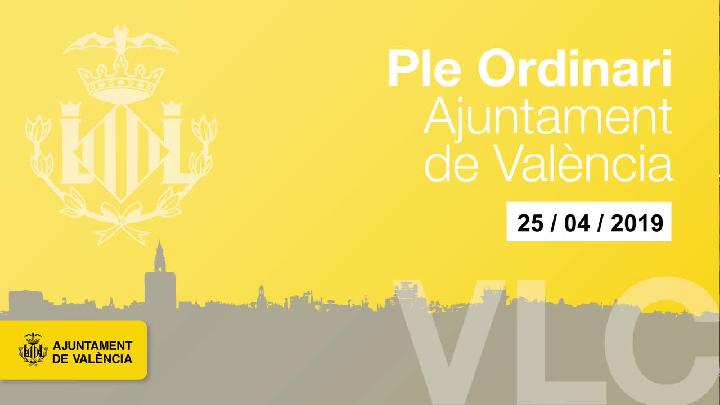 Ajuntament València. Hemicicle.
Live 2019-04-25 13:45:40