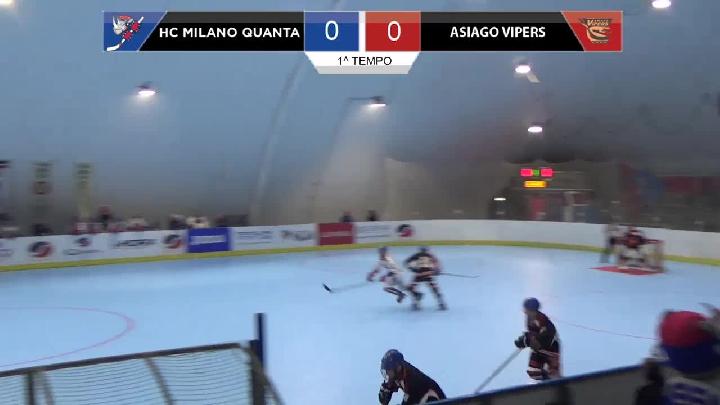 Highlights giornata 08 - HC Milano Quanta vs Asiago Vipers - 18 Gennaio 2020