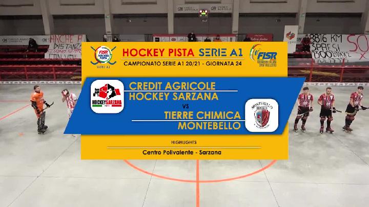 #hockeypista - Serie A1 - 24a giornata - Highlights - Crèdit Agricole Hockey Sarzana x Tierre Chimica Montebello - sabato 27 marzo 2021