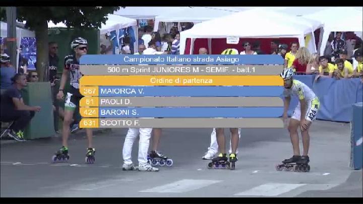 Semifinale 500m sprint JM