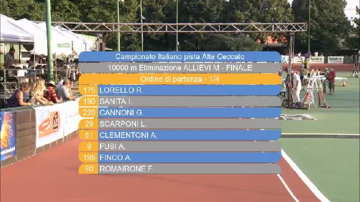 10.000mt Eliminazione Allievi M