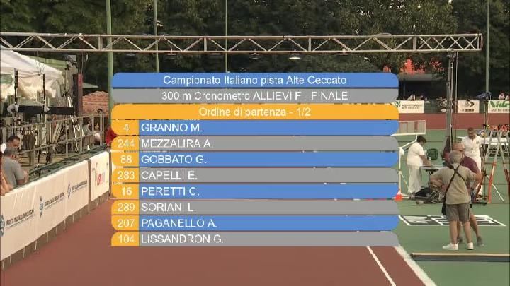 300mt Cronometro Finali Allievi F/M