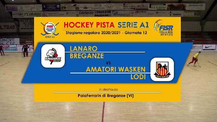 #hockeypista - Serie A1 - 12a giornata - Highlights - Lanaro Breganze x Amatori Wasken Lodi - sabato 19 dicembre 2020