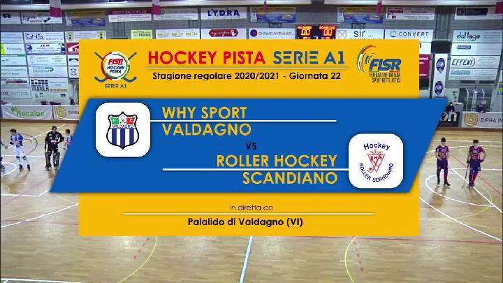 #hockeypista - Serie A1 - 22a giornata - Highlights - Why Sport Valdagno x Roller Hockey Scandiano - sabato 13 marzo 2021