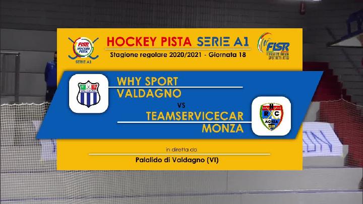 #hockeypista - Serie A1 - 18a giornata - Highlights - Why Sport Valdagno x TeamServiceCar Monza - sabato 6 febbraio 2021