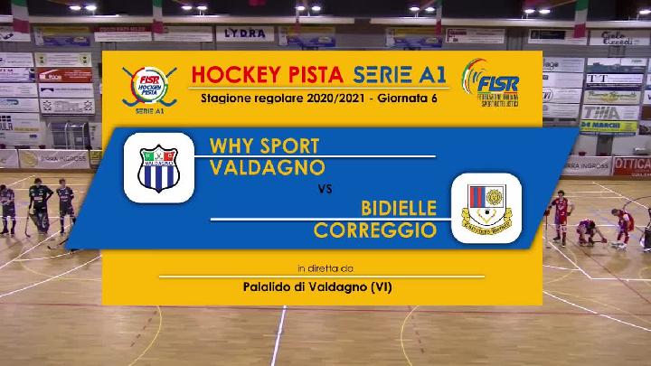 #hockeypista - Serie A1 - recupero 6a giornata - Highlights - Why Sport Valdagno x Bidielle Correggio - mercoledì 16 dicembre 2020