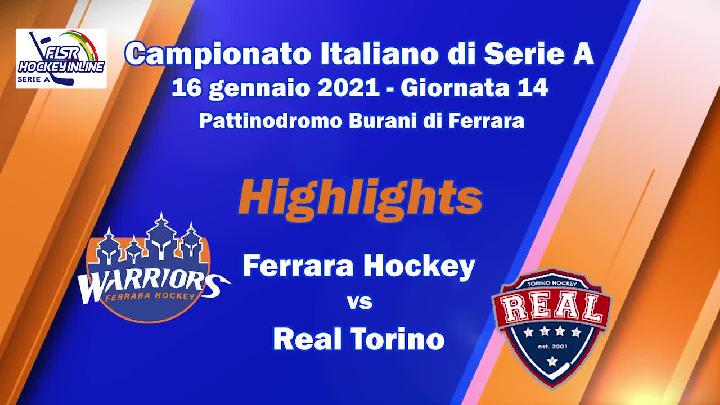 Highlights giornata 14 - Ferrara Warriors vs HC Real Torino - 16 Gennaio 2021