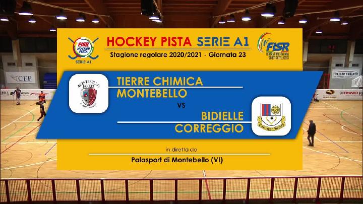 #hockeypista - Serie A1 - 23a giornata - Highlights - Tierre Chimica Montebello x Bidielle Correggio - sabato 20 marzo 2021