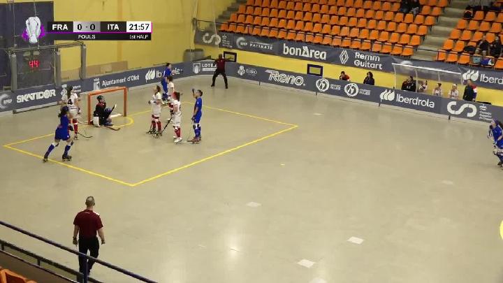 #WSERinkhockey #WSEEuroWomen - 16th European Champions Senior Women - Olot 2023 - From Monday 4th to Saturday 9th December - Monday 4th December 2023 - h 17:30 (CET) - Group A - France x Italy