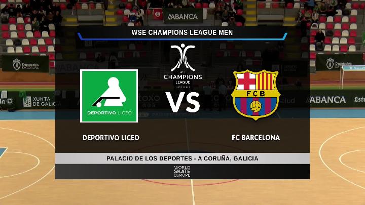 #WSERinkhockey #WSECL #WSECLM - WSE Champions League Men - Group Phase - Group A - Matchday 6 - Thursday 29th January 2024 20:30 (CET) - Deportivo Liceo (SPA) x Barça (SPA)