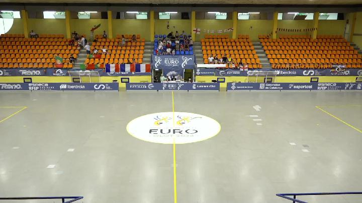 #WSERinkhockey #U17WSEEuro - Under 17 Men and Women WSE European Championships - Olot 2024 (Spain) - from 15 to 20 July 2024 –5th matchday: Friday 19 July 2024 | 09:30 - Men - Semifinal #4 5th/8th place - Austria x Germany | 11:30 - Men - Semifinal #3 5th/8th place - England x Switzerland | 13:30 - Women - Portugal x France | 15:15 - Women - Italy x England | 17:00 - Men - SemiFinal #1 - Portugal x France | 19:00 - Women - Germany x Spain | 20:45 - Men - SemiFinal #2 - Spain x Italy