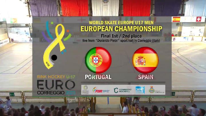 #WSERinkhockey #u17wseeuro - Under 17 Men and Women WSE European Championships - Correggio 2023 (Italy) - from 28 August to 2 September - Saturday 2 September 2023 | MEN 10:00 - Fin. 7th/8th place - Andorra x Germany | MEN 12:00 - Fin. 5th/6th place - Switzerland x England | MEN 15:00 - Fin. 3rd/4th place - France x Italy | WOMEN 17:00 - Final 3°/4° place - Italy x Germany | MEN 19:10 - Fin. 1st/2nd place - Portugal x Spain | WOMEN 21:00 - Final 1°/2° place - Portugal x England | 22:30 - Award