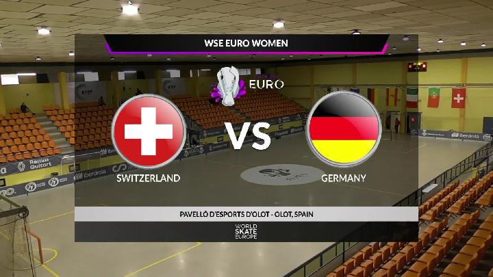 #WSERinkhockey #WSEEuroWomen - 16th European Champions Senior Women - Olot 2023 - From Monday 4th to Saturday 9th December -Tuesday 5th December 2023 - h 15:30 (CET) - Match #04 - Group B - Switzerland x Germany